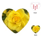 Yellow rose Playing Cards (Heart) Front