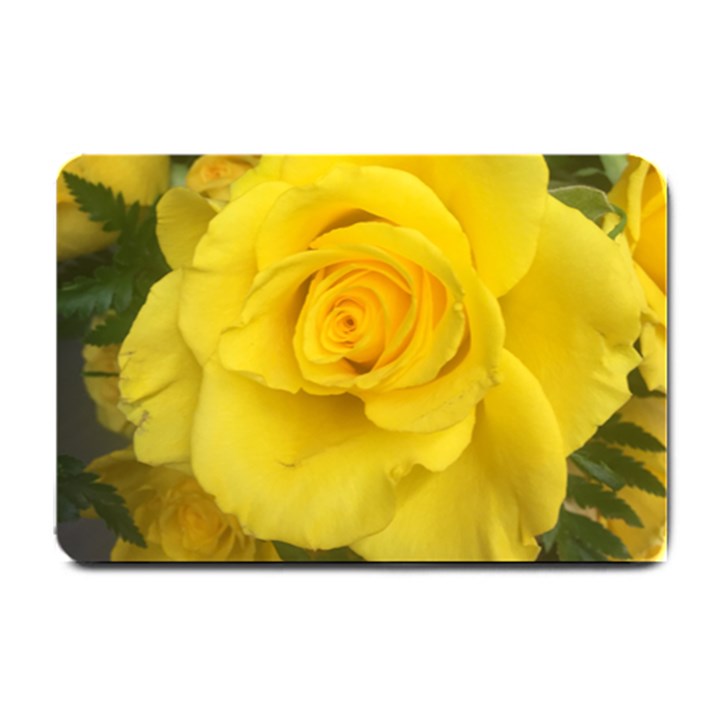 Yellow rose Small Doormat