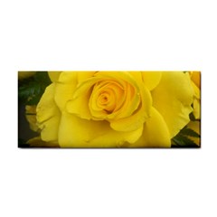 Yellow Rose Hand Towel by glendatartist