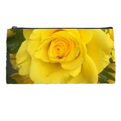 Yellow Rose Pencil Case by glendatartist