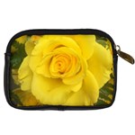 Yellow rose Digital Camera Leather Case Back