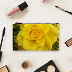 Yellow rose Cosmetic Bag (Small) Front