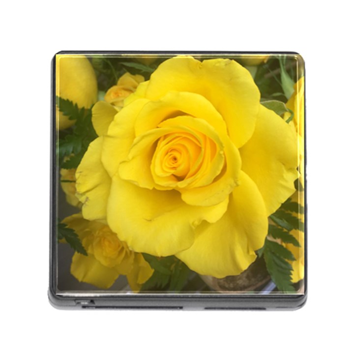 Yellow rose Memory Card Reader (Square)