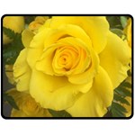 Yellow rose Fleece Blanket (Medium) 60 x50  Blanket Front