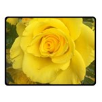 Yellow rose Fleece Blanket (Small) 50 x40  Blanket Front