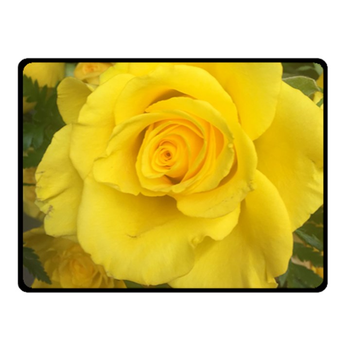 Yellow rose Fleece Blanket (Small)