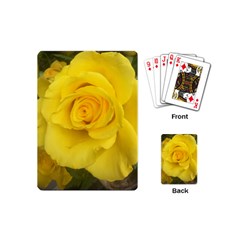 Yellow Rose Playing Cards (mini) by glendatartist