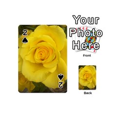 Yellow Rose Playing Cards 54 (mini) by glendatartist