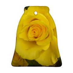 Yellow Rose Bell Ornament (two Sides) by glendatartist