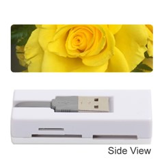 Yellow Rose Memory Card Reader (stick) by glendatartist