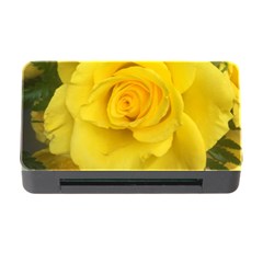 Yellow Rose Memory Card Reader With Cf by glendatartist