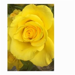 Yellow Rose Small Garden Flag (two Sides) by glendatartist