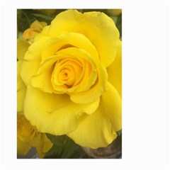 Yellow Rose Large Garden Flag (two Sides) by glendatartist