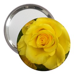 Yellow Rose 3  Handbag Mirror by glendatartist