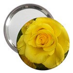 Yellow rose 3  Handbag Mirror Front