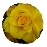 Yellow rose Large 18  Premium Round Cushion  Front