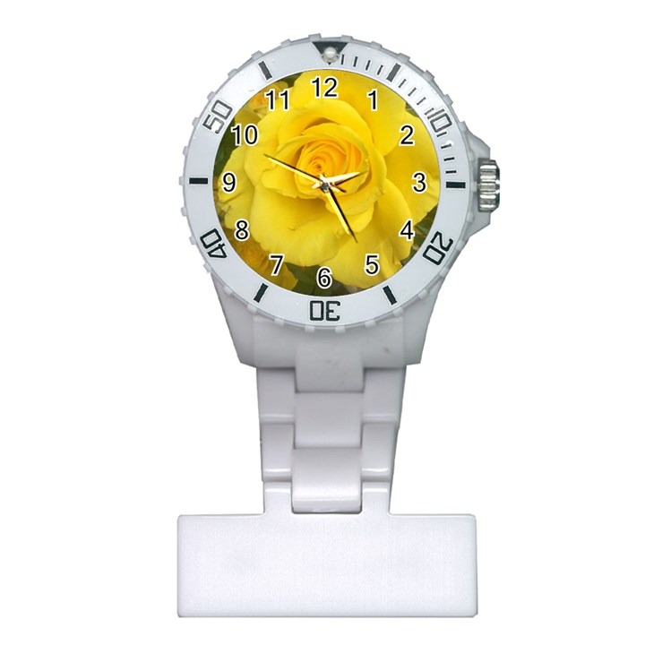 Yellow rose Plastic Nurses Watch