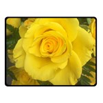 Yellow rose Double Sided Fleece Blanket (Small) 45 x34  Blanket Front