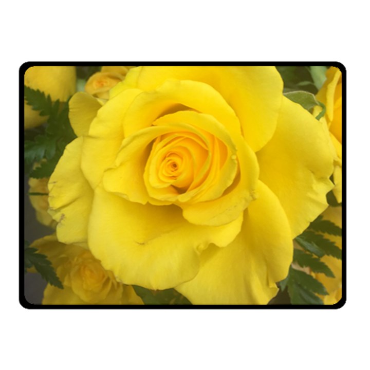 Yellow rose Double Sided Fleece Blanket (Small)