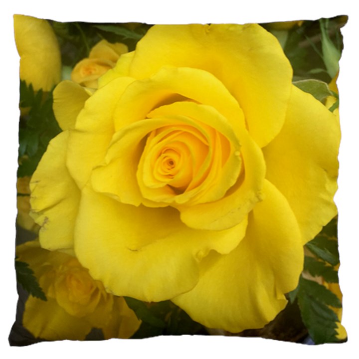 Yellow rose Standard Flano Cushion Case (Two Sides)