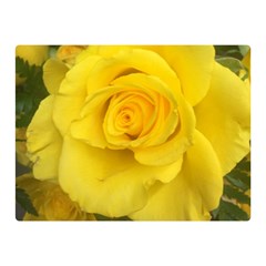 Yellow Rose Double Sided Flano Blanket (mini) by glendatartist