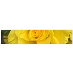 Yellow rose Small Flano Scarf Front