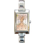 roots Rectangle Italian Charm Watch Front