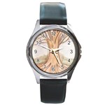 roots Round Metal Watch Front