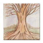 roots Tile Coaster Front