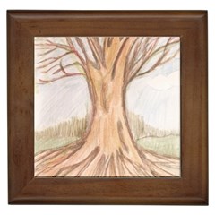 Roots Framed Tile by glendatartist