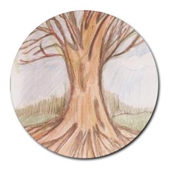 Roots Round Mousepad by glendatartist