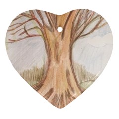 Roots Ornament (heart) by glendatartist