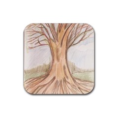 Roots Rubber Coaster (square) by glendatartist