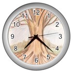 roots Wall Clock (Silver) Front