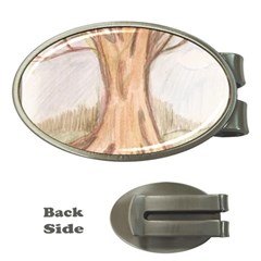 Roots Money Clip (oval) by glendatartist