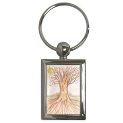 Roots Key Chain (rectangle) by glendatartist