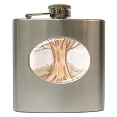 Roots Hip Flask (6 Oz) by glendatartist