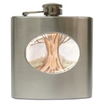 roots Hip Flask (6 oz) Front