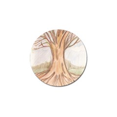 Roots Golf Ball Marker by glendatartist