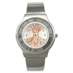 Roots Stainless Steel Watch by glendatartist