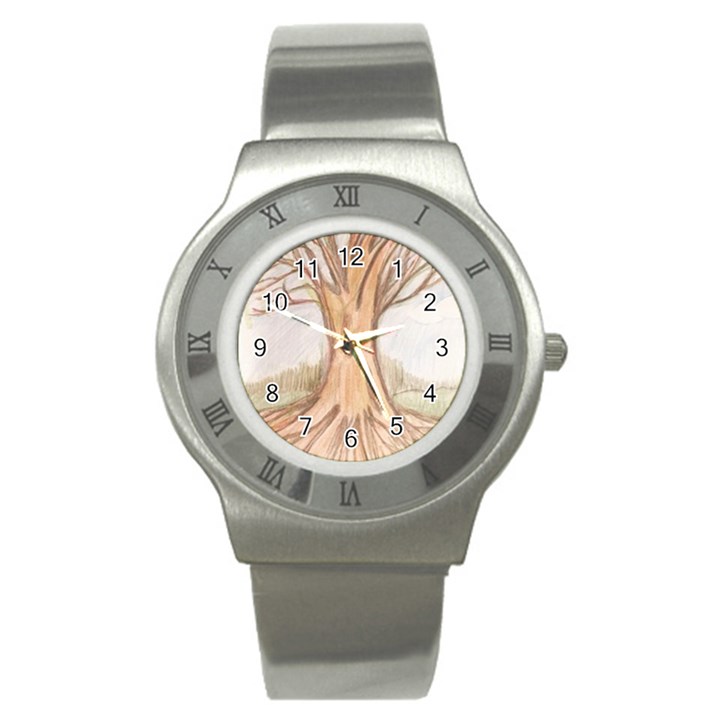 roots Stainless Steel Watch