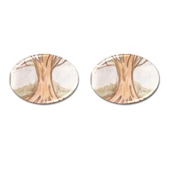 Roots Cufflinks (oval) by glendatartist