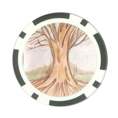 Roots Poker Chip Card Guard by glendatartist