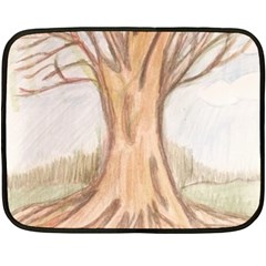 Roots Fleece Blanket (mini) by glendatartist