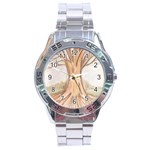 roots Stainless Steel Analogue Watch Front