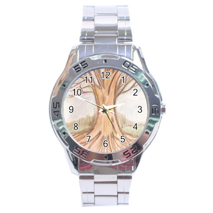 roots Stainless Steel Analogue Watch