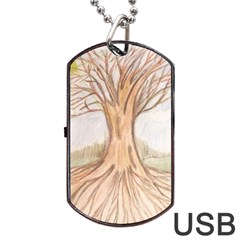 Roots Dog Tag Usb Flash (one Side) by glendatartist