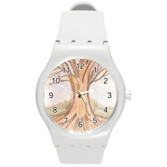 Roots Round Plastic Sport Watch (m) by glendatartist