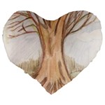 roots Large 19  Premium Heart Shape Cushion Back