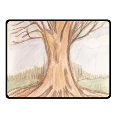 Roots Double Sided Fleece Blanket (small) by glendatartist